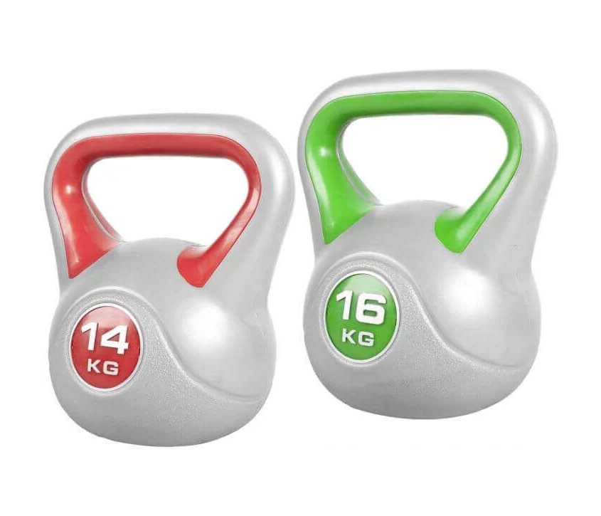Gorilla Sports Kettlebell Treningspakke - 14kg 16kg, Pakke Kettlebell