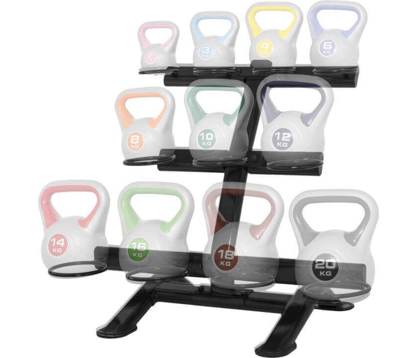 Gorilla Sports Kettlebell stativ, Stativ Kettlebells