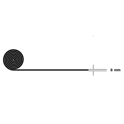 Stockz Sportsflooring Black 8mm 10 x 1,25m, Treningsgulv