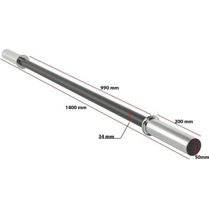 Nordic Fighter Pumpstång för 50kg, vikt 3,5kg, 50mm sleeve, Pump