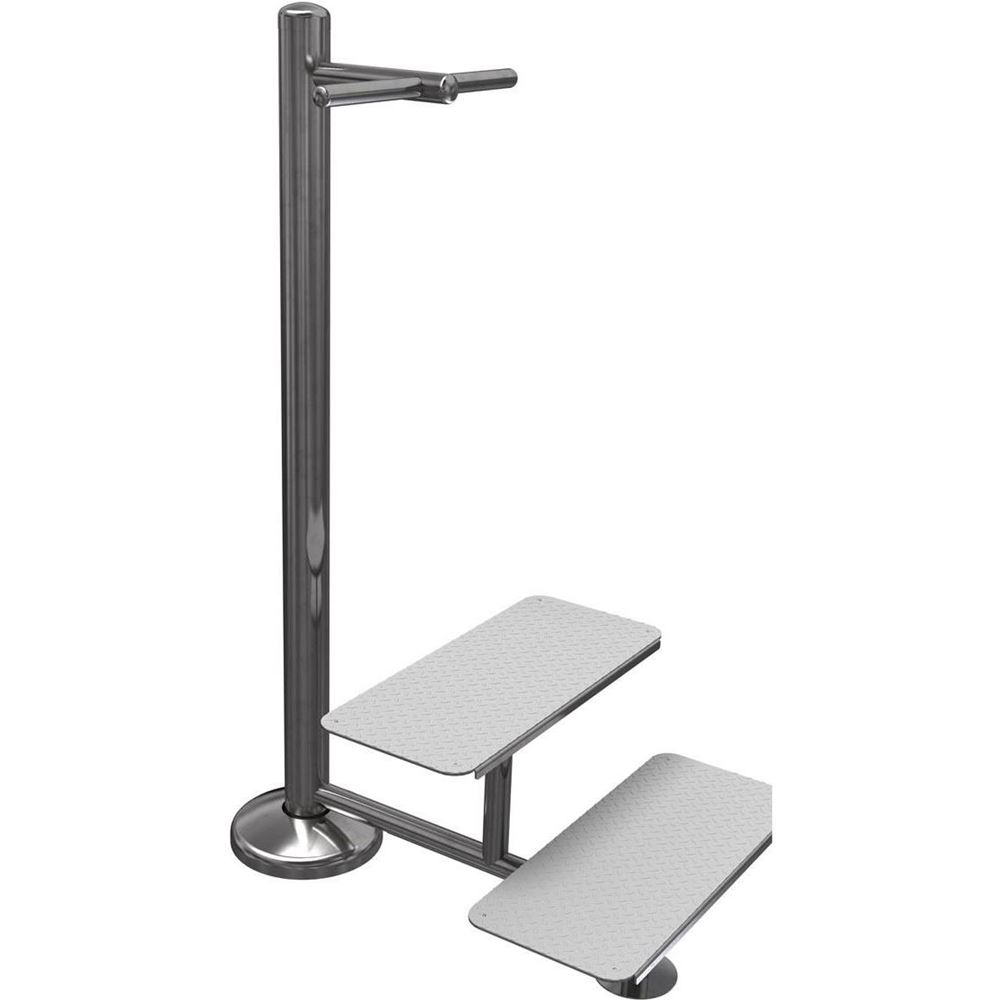 Nordic Fighter CE STAINLESS STEEL STEPS WITH HANDLE, Styrkemaskiner - Utegym