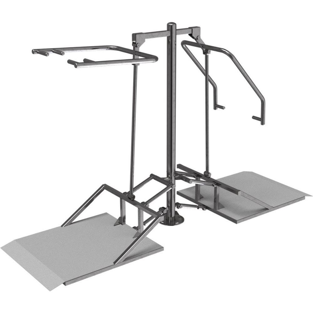 Nordic Fighter CE PULL DOWN AND CHEST PRESS HANDICAP, Styrkemaskiner - Utegym