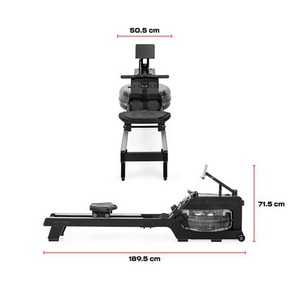 Gymstick GRW Fusion Rower Black Charcoal