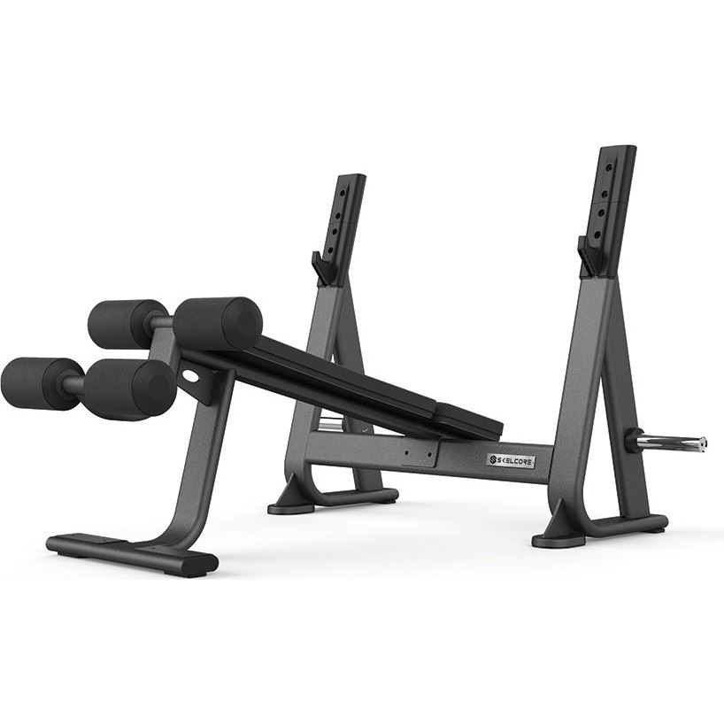 Skelcore Black Olympic Decline Bench, Tr&auml;ningsb&auml;nkar
