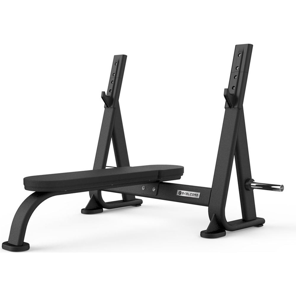 Skelcore Black Olympic Flat Bench, Tr&auml;ningsb&auml;nkar