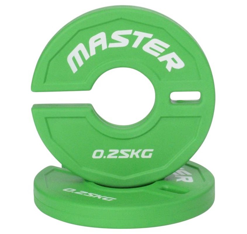 Master Fitness Add On Plates, Viktskivor Gummerade