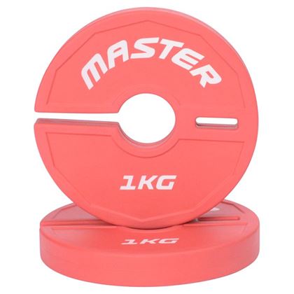 Master Fitness Add On Plates, Viktskivor Gummerade