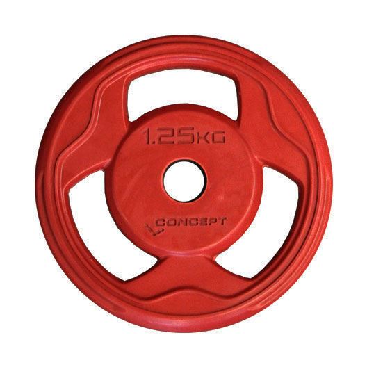 Concept Line New Pumpvikt styck 1,25 kg, Viktskivor gummerade