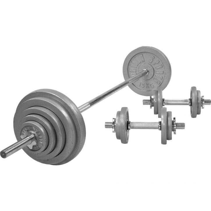 Gorilla Sports Skivst&aring;ng Hantlar IRON Star - 100kg, Skivst&aring;ngsset j&auml;rn