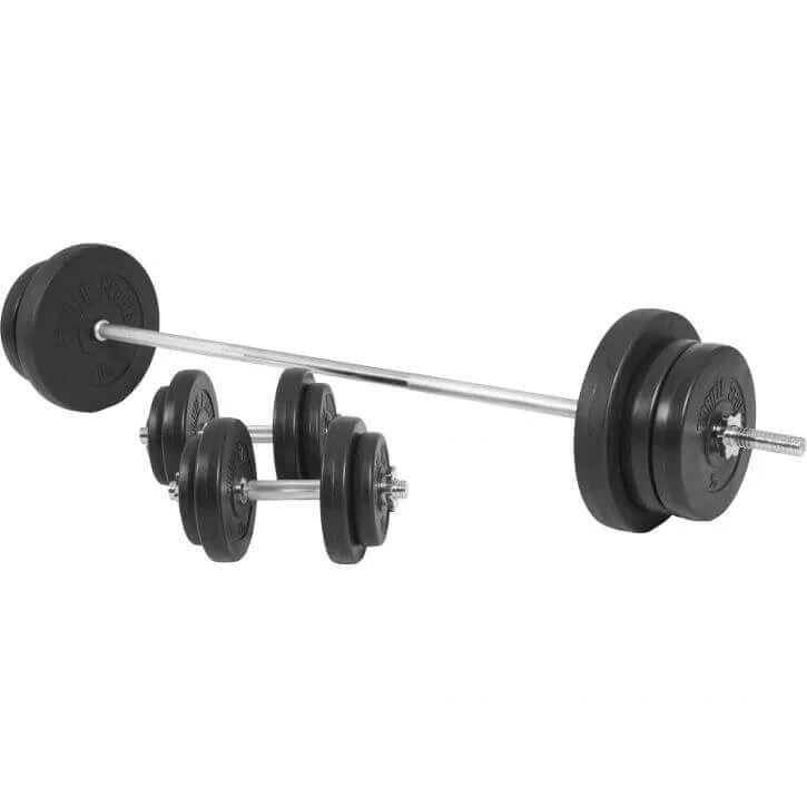 Gorilla Sports Skivst&aring;ng Hantlar BASIC - 70kg, Skivst&aring;ngsset plast