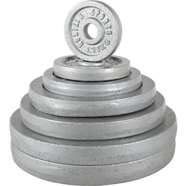 Gorilla Sports IRON Silver, Viktskivor j&auml;rn