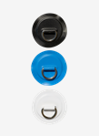 Metal D-ring for attachment to Air SUP with blue PVC