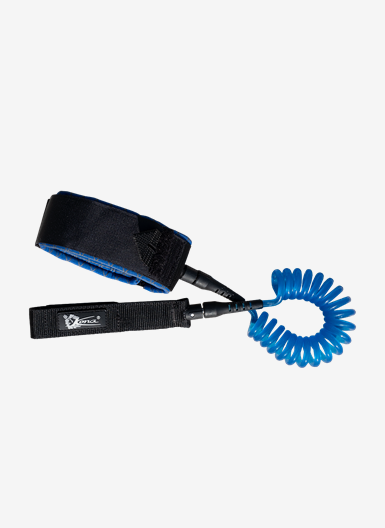Leash for the knee, length 6 inch, color blue