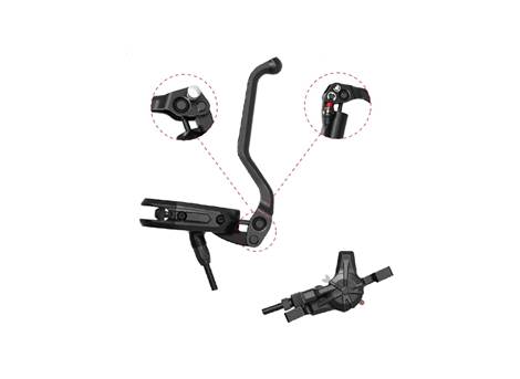 Rear hydraulic brake system Bengal without cut-off Delight (2.3 mm brake discs)