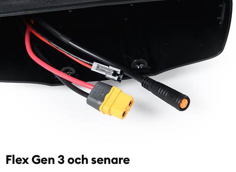 Batterihållare inkl, lås och nycklar (Flex)