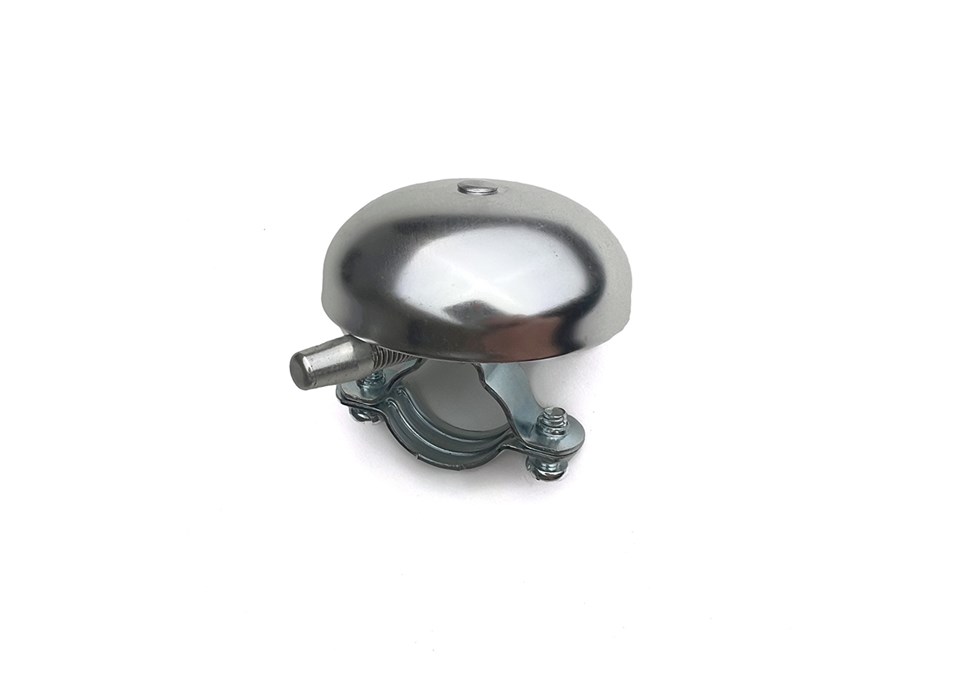 Cloche de vélo argentée