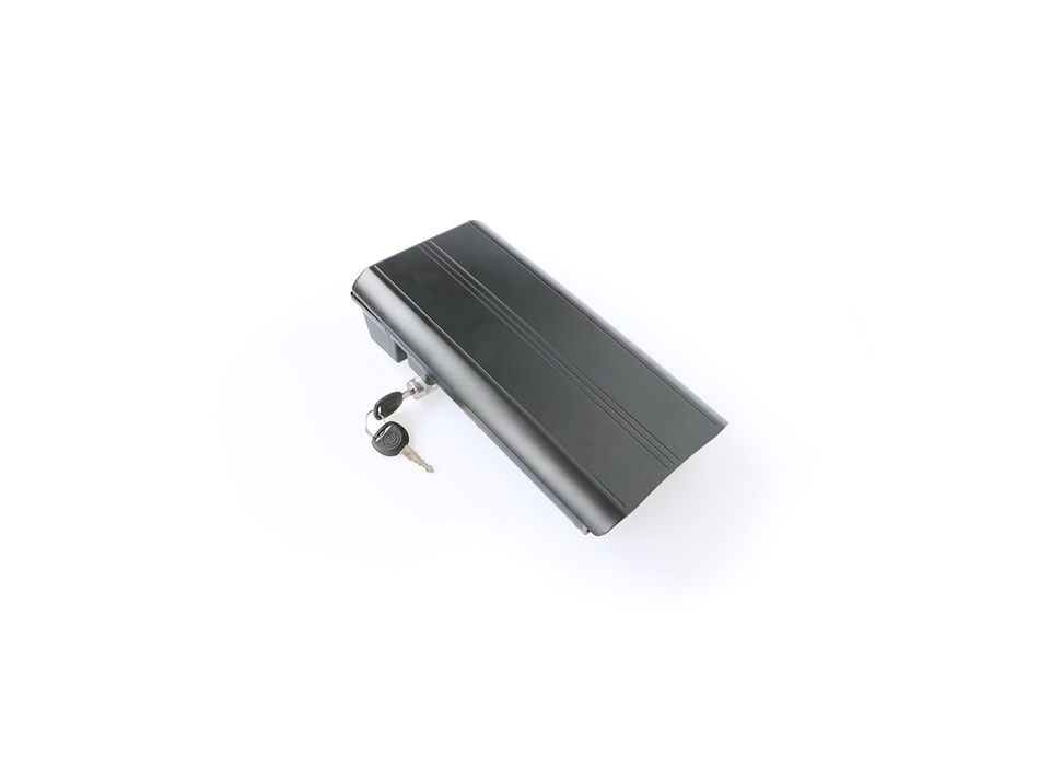 Batterihållare inkl, lås och nycklar (svart batteri)