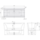 Badkar Villeroy & Boch Squaro Edge 12 med Multiplex Trio 1800 mm