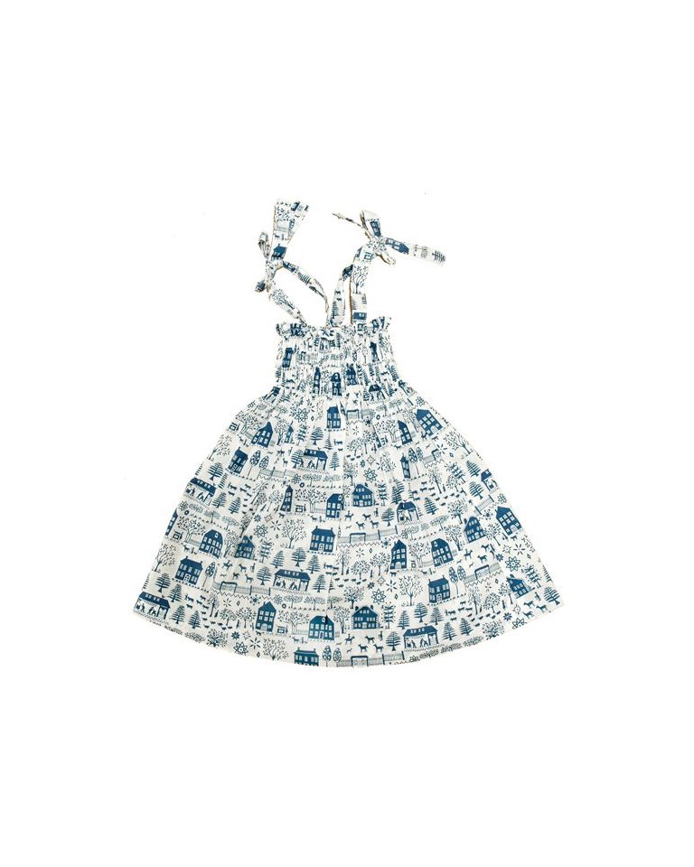 moonkids Klänning, Smocking dress the farm