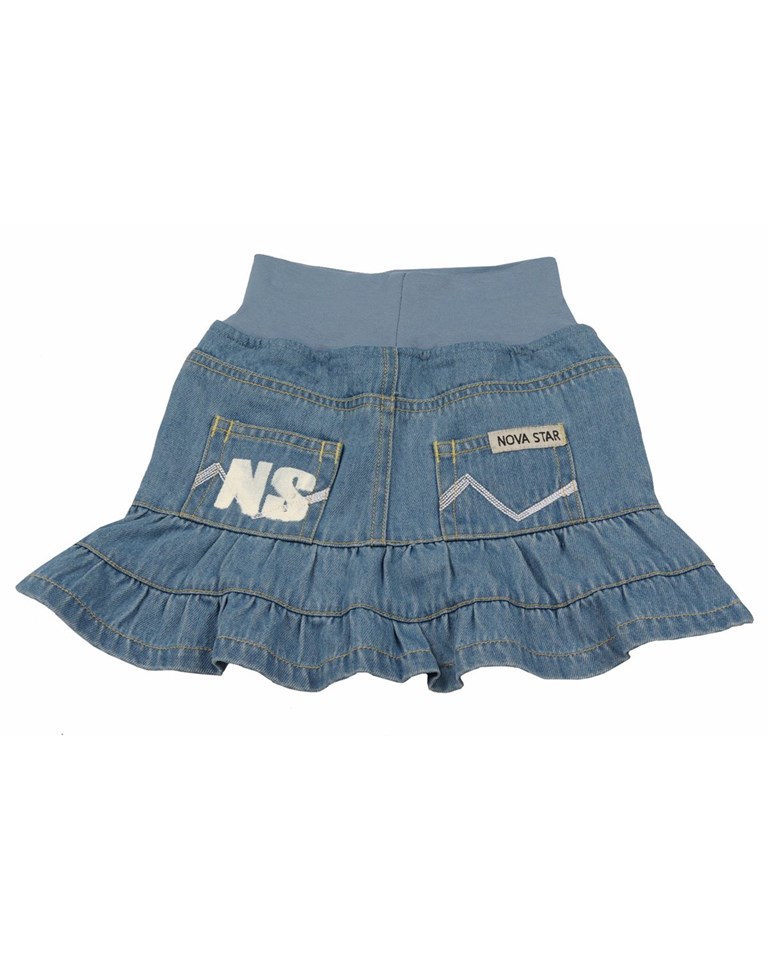 Nova Star Kjol Denim Skirt Flounce