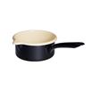 Svart emaljkastrull låg 0,5 l