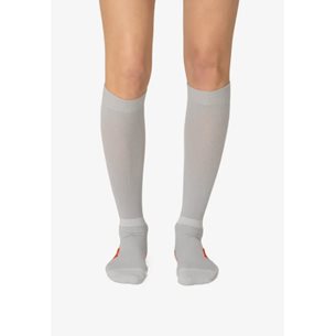 Norrøna Senja Merino Lightweight Socks Long Light Grey/Arednaline