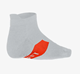 Norrøna Senja Merino Lightweight Socks Short Light Grey/Arednaline