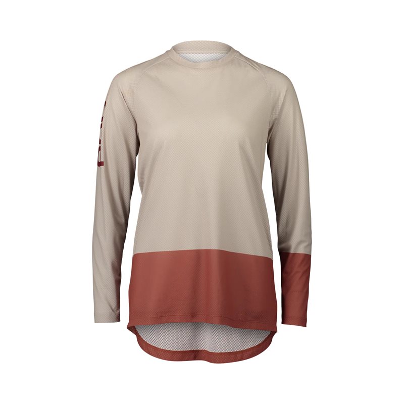 POC W’s MTB Pure LS Jersey Light Sandstone Beige/Himalayansalt