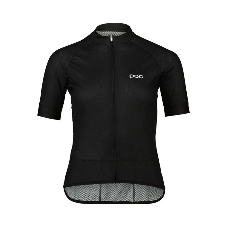 POC W's Essential Road Logo Jersey Uranium Black/Hydrogen White