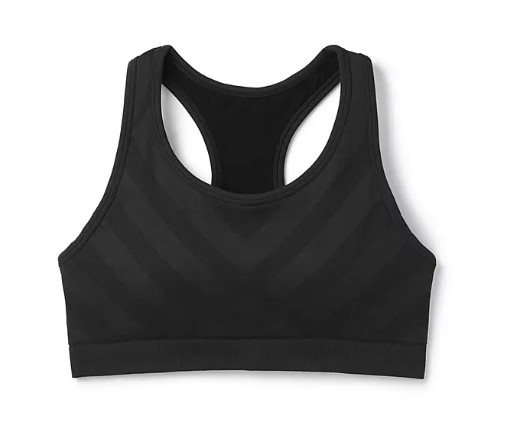 Smartwool Merino Sport Seamless Racerback Bra Black Black XS