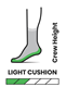 Smartwool Hike Light Cushion Crew Socks Men Md Grey