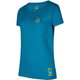 La Sportiva Climbing on the Moon T-Shirt W Turchese/Giallo