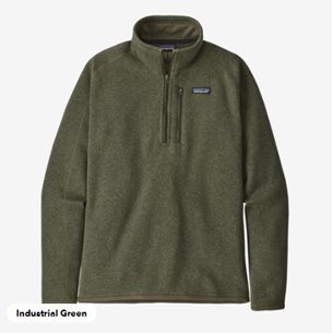 Patagonia M's Better Sweater 1/4 Zip Industrial Green