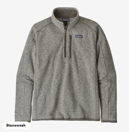Patagonia M’s Better Sweater 1/4 Zip Stonewash