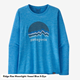 Patagonia W's L/S Cap Cool Daily Graphic Shirt Ridge Rise Moonlight: Vessel Blue X