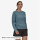Patagonia W's L/S Cap Cool Daily Graphic Shirten '73 Skyline: Light Plume Grey X-Dye