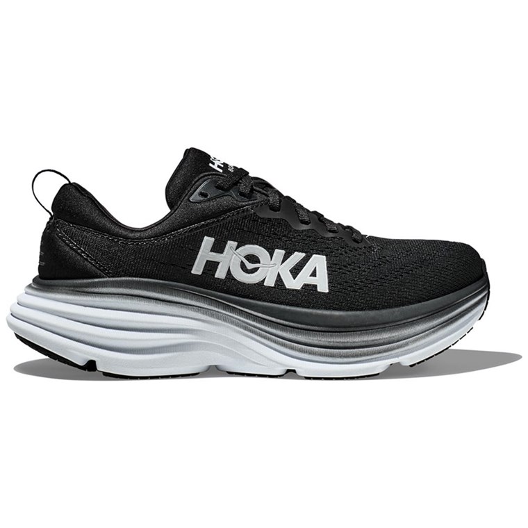 Hoka M Bondi 8 Wide Black/White