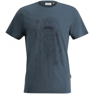 Lundhags Järpen Printed T-Shirt M Denim Blue