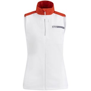 Swix V Roadline Wind Vest W Bright White/Fiery Red