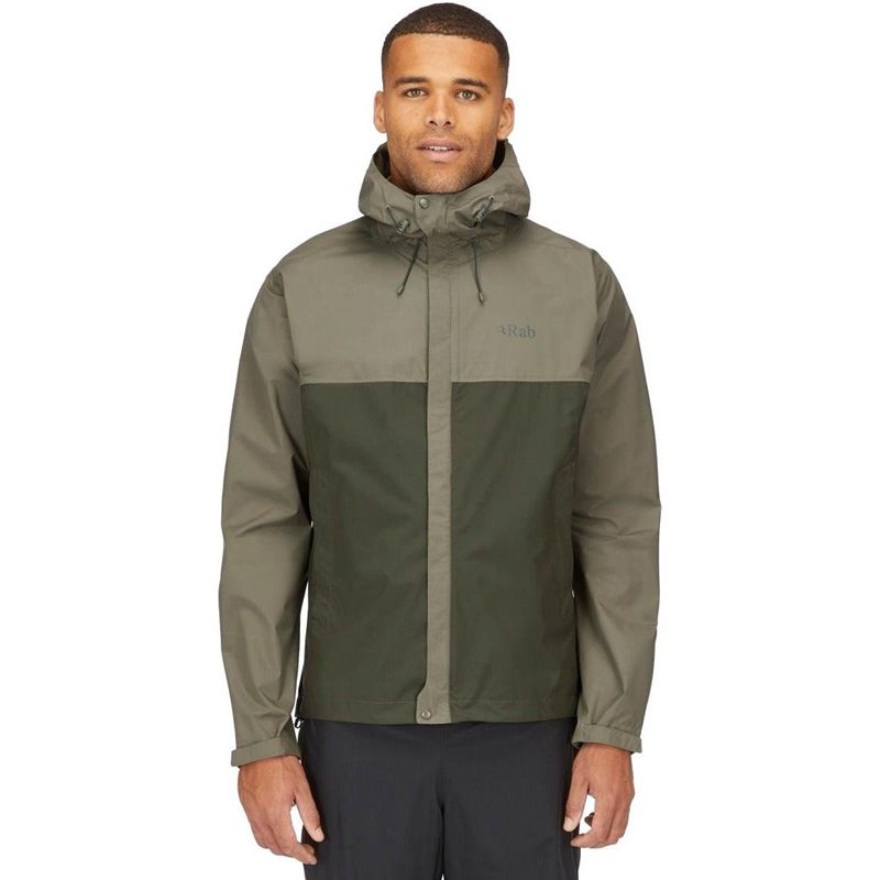 Rab Downpour Eco Jacket Light Khaki/Army