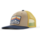 Patagonia K's Trucker Hat Ridge Rise Stripe: Oar Tan