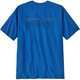 Patagonia M's P-6 Logo Responsibili-Tee P-6 Outline: Vessel Blue