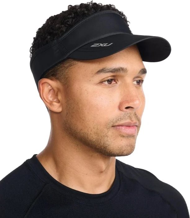 2XU Run Visor Black/Black