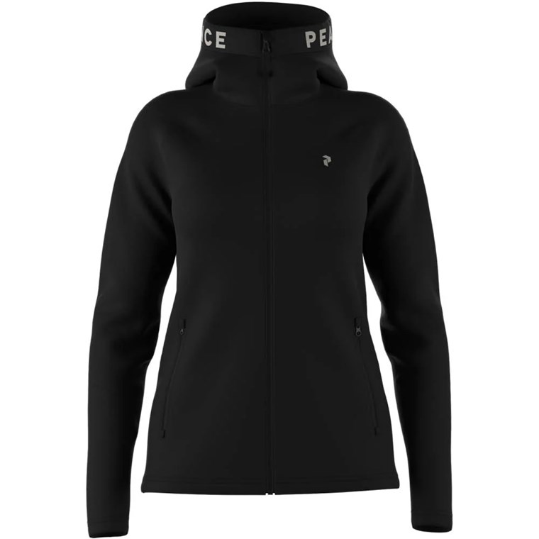 Peak Performance W Rider Mid Zip Hood Black