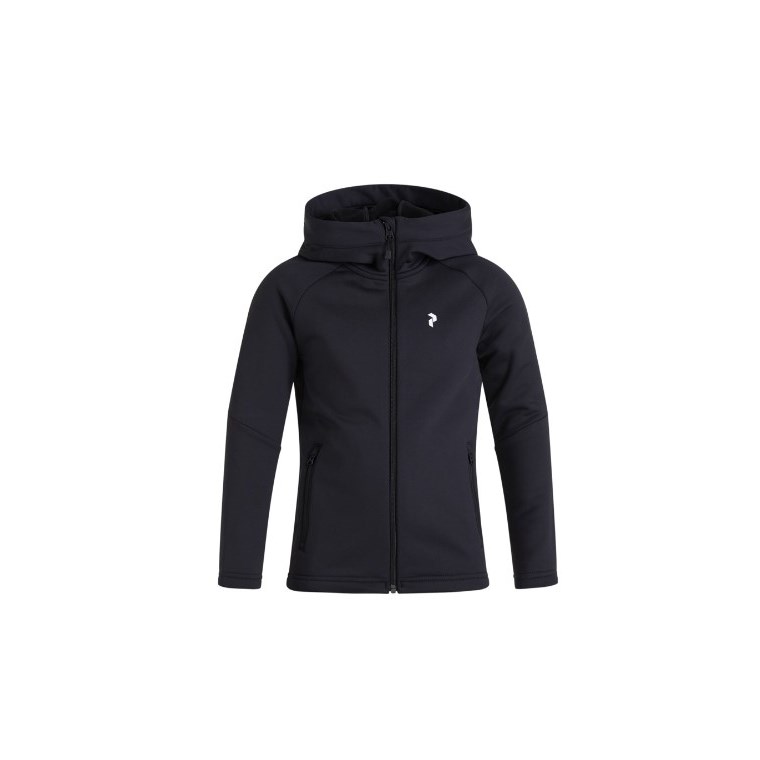 Peak Performance Jr Rider Mid Zip Hood Black