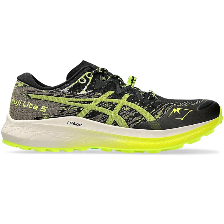 Asics Fuji Lite 5 Men Black/Safety Yellow