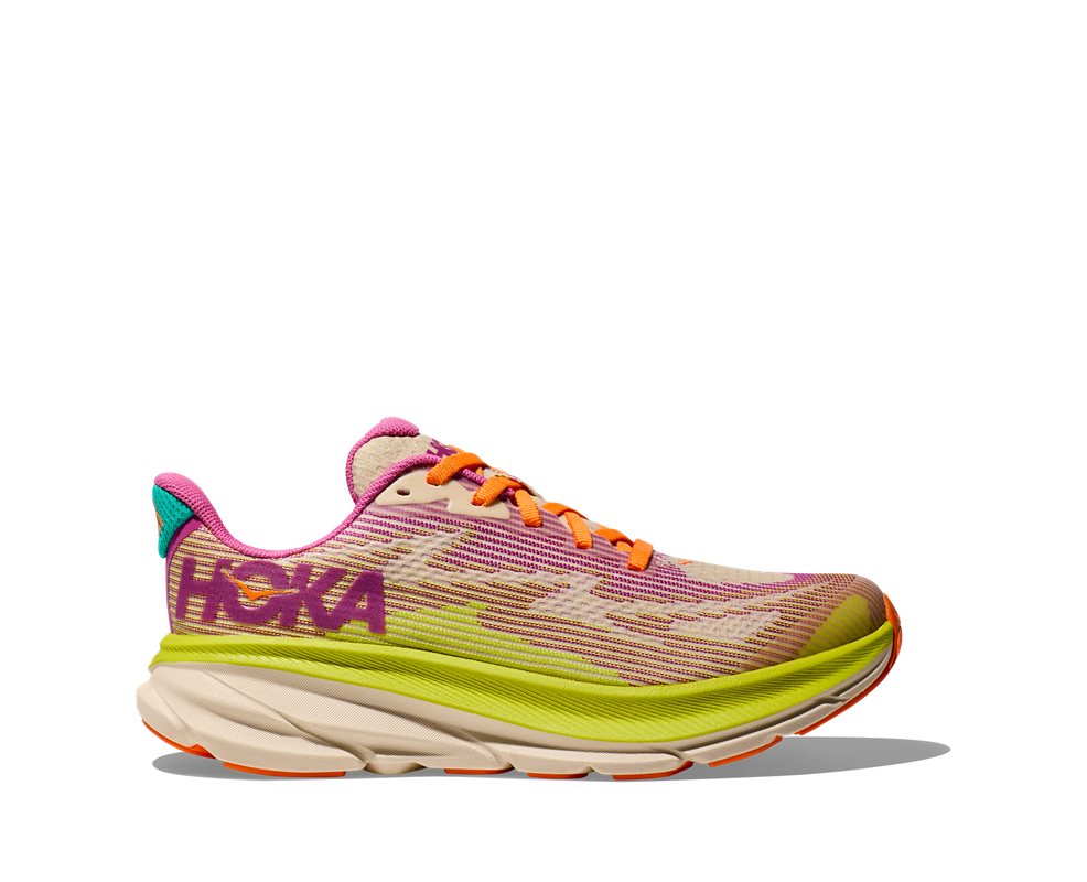 Hoka Clifton 9 Kids Fuchsia/Vanilla