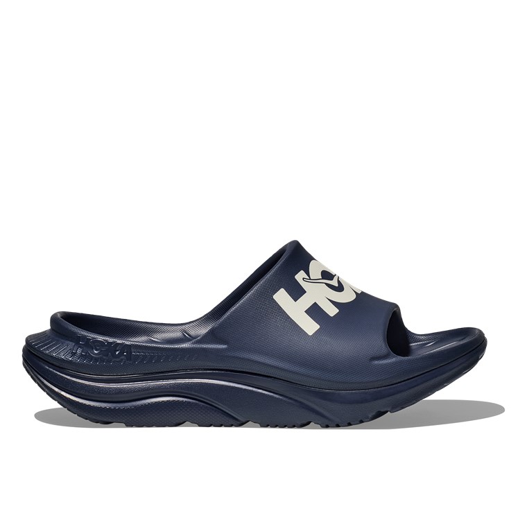 Hoka U Ora Athletic Slide Varsity Navy/White