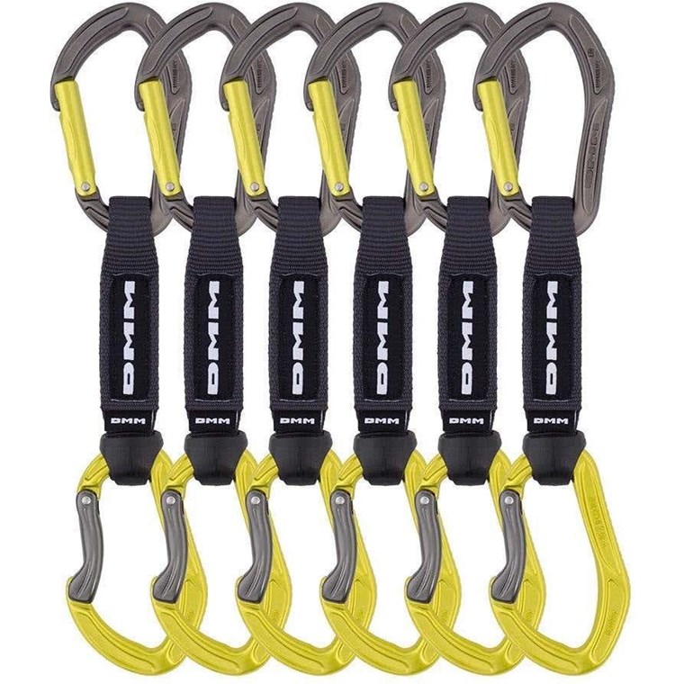 DMM Shadow Quickdraw 18cm - Titanium/Purple Climbing Carabiner For Sport Climbing