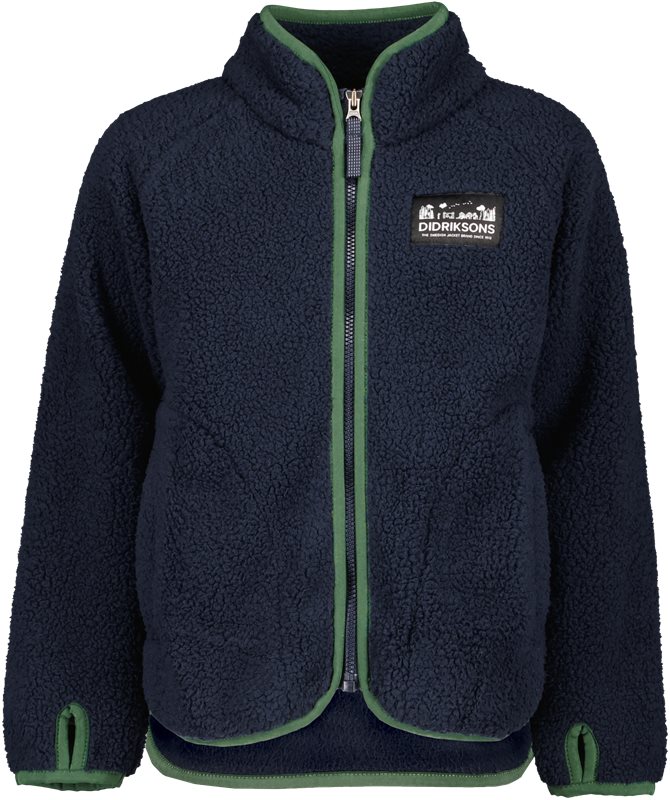 Didriksons Gibbs Kids Fullzip 2 Navy